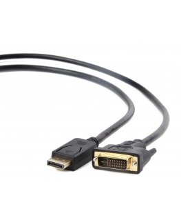 Gembird CC-DPM-DVIM-1M видео кабель адаптер DisplayPort DVI Черный