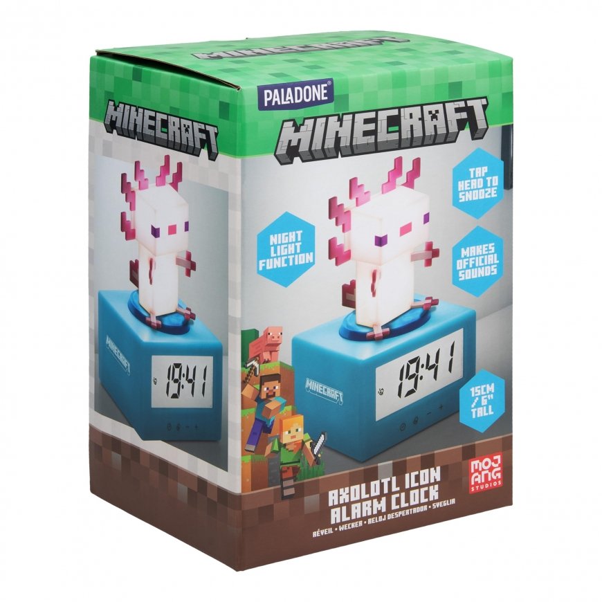 Paladone Minecraft Axolotl ikona modinātājs |