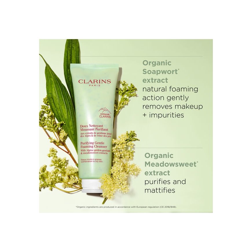 Clarins Purifying Gentle Foaming Face Cleanser Valomosios putos Moteriškas 125 ml – 3