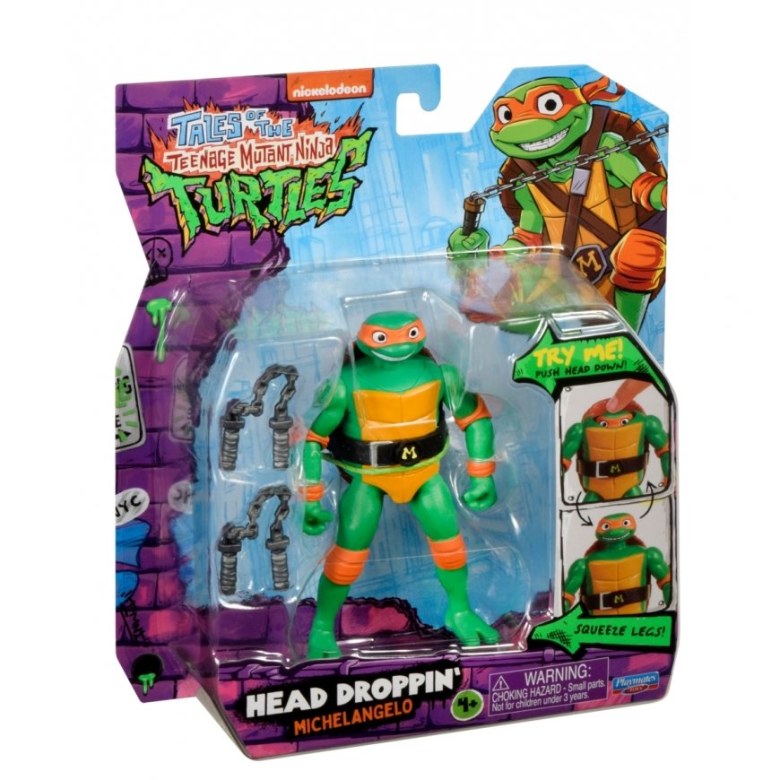 TMNT figūrėlė Head Dropping Michelangelo, 83306