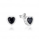 Beneto Silver earrings rings with crystals AGUP1179 Beneto Silver earrings rings with crystals AGUP1179