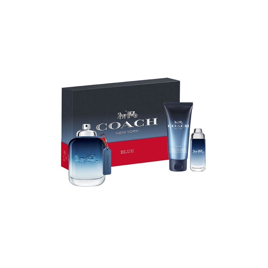Set Coach: Mėlyna, туалетная вода, для мужчин, 100 мл + Mėlyna, туалетная вода, для мужчин, 15 мл + Mėlyna, гель для душа, для б