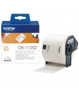 Brother DK-11202 etikettien kirjoitusnauha Musta valkoisella