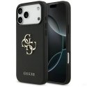 Dėklas Guess Grained Big 4G & Classic Logo do iPhone 17 Pro Max juoda Dėklas Guess Grained Big 4G & Classic Logo do iPhone 17 Pro Max juoda