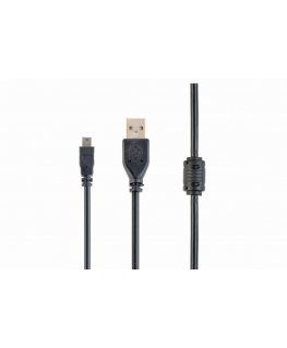 Gembird 1.8m USB 2.0 A/mini-USB USB-kaabel 1,8 m USB A Mini-USB B Must