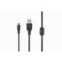 Gembird 1.8m USB 2.0 A/mini-USB USB cable USB A Mini-USB B Black