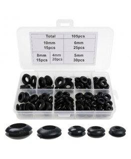 Oem guminis kamštis - 20 mm skylei - juodas