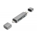 Digitus DA-70886 kortelių skaitytuvas USB 3.2 Gen 1 (3.1 Gen 1) Type-A/Type-C Aliuminis Digitus DA-70886 kortelių skaitytuvas USB 3.2 Gen 1 (3.1 Gen 1) Type-A/Type-C Aliuminis