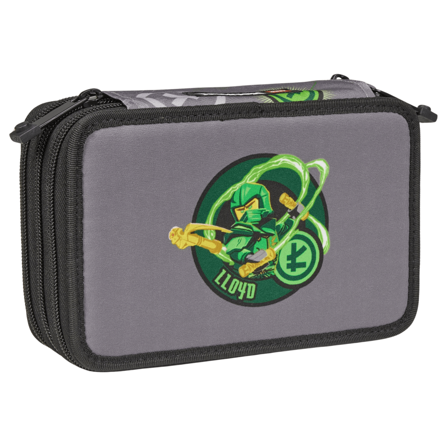 LEGO NINJAGO 3 Layer Pencil Case with content Elemental Master of Energy