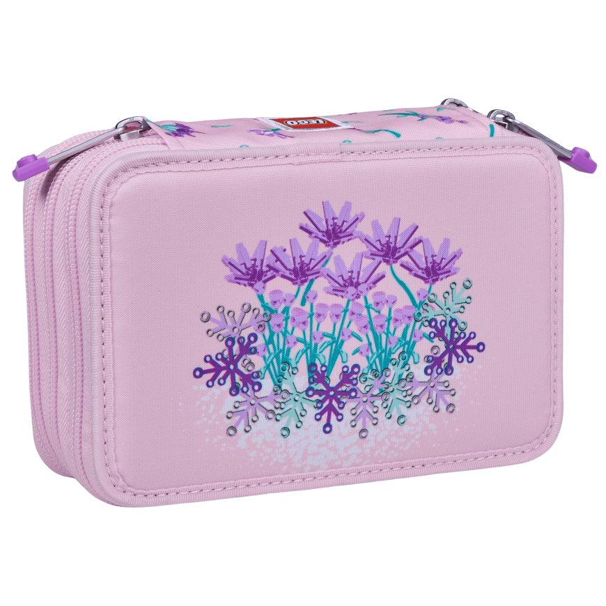 LEGO 3 Layer Pencil Case with content Flowers