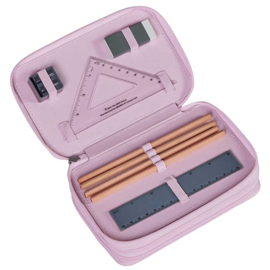 LEGO 3 Layer Pencil Case with content Flowers – 4