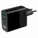 Gembird TA-UC-PDQC30LCD-BK-02 mobiilseadme laadija Universaalne Must Vahelduvvool Kiirlaadimine Hoon Gembird TA-UC-PDQC30LCD-BK-02 mobiilseadme laadija Universaalne Must Vahelduvvool Kiirlaadimine Hoon