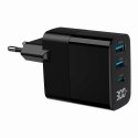 Gembird TA-UC-PDQC30LCD-BK-02 PDA/mobīlo telefonu lādētājs Universāls Melns AC Ātrā uzlāde Iekštelpa