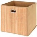 Storage Solutions Box with bamboo front and handle, 31 x 31 x 30.5 cm Storage Solutions Box with bamboo front and handle, 31 x 31 x 30.5 cm