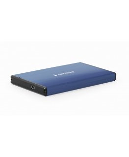 Gembird EE2-U3S-3-DB saugojimo diskų korpusas HDD korpusas Mėlyna 2.5"