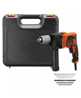 Black & Decker BEH850K 3100 RPM Bez atslēgas Melns, Oranžs