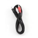 Gembird 2.5m, 3.5mm/2xRCA, M/M audio kabelis 2,5 m Melns, Sarkans, Balts Gembird 2.5m, 3.5mm/2xRCA, M/M audio kabelis 2,5 m Melns, Sarkans, Balts