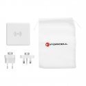 Forcell 4in1 15W Travel Set Wireless & Wall Charger USB C with Power Bank 8000maah Forcell 4in1 15W Travel Set Wireless & Wall Charger USB C with Power Bank 8000maah