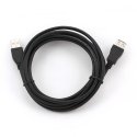 Gembird 3m USB 2.0 A M/FM USB kabelis USB A Melns