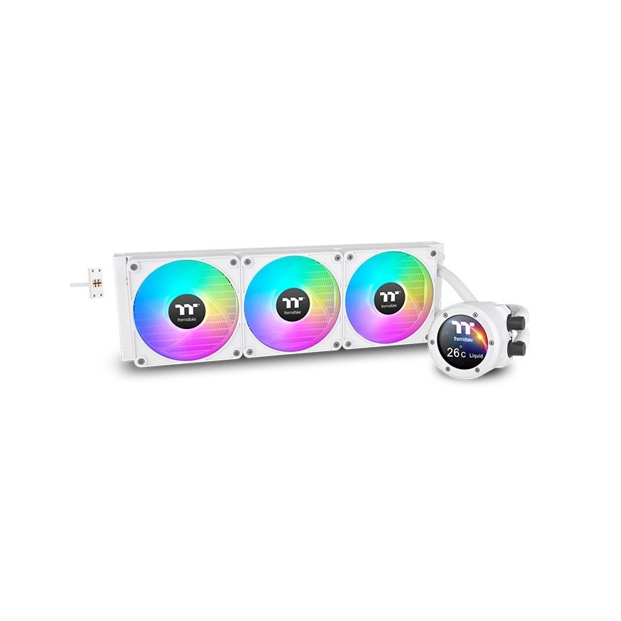 Thermaltake TH420 V2 Ultra EX ARGB Procesorius Universalusis skystinis aušintuvas 14 cm Balta 1 vnt