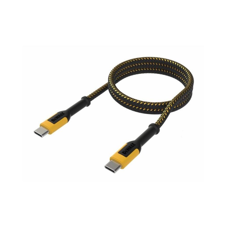 Dewalt USB C–USB C laidas su Kevlaro technologija, iki 100 W, 1,8 m, d