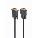 Gembird DVI-D/DVI-D 3m DVI kabelis Juoda