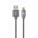 Cablexpert CC-USB2S-AMMBM-2M-BG USB-kaabel USB 2.0 USB A Micro-USB B Hall Cablexpert CC-USB2S-AMMBM-2M-BG USB-kaabel USB 2.0 USB A Micro-USB B Hall