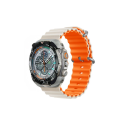 OBAL:ME tekstiilrihm Apple Watch'ile 42-49mm M-L must|oranž OBAL:ME tekstiilrihm Apple Watch'ile 42-49mm M-L must|oranž