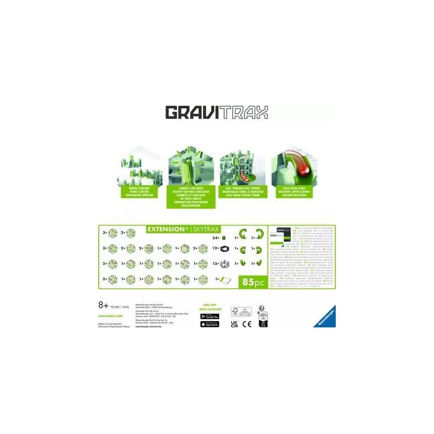 Ravensburger 27483 judrus / įgūdžių žaidimas / žaislas Žaislinių rutuliukų ridenimo trasa – 2