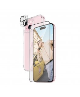 PanzerGlass ® 3-in-1 Pack iPhone 15 Caurspīdīgs ekrāna aizsargs Apple 1 pcs