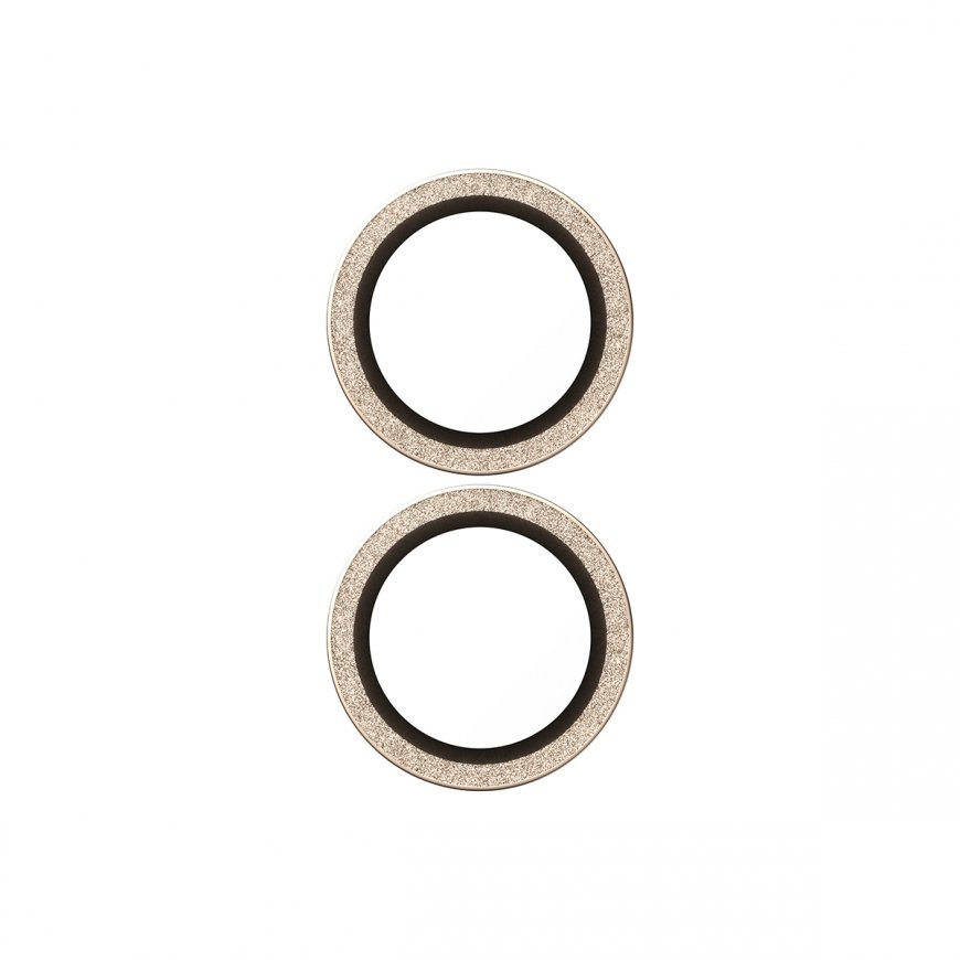 PanzerGlass ® Hoops® Glitter Gold Camera Lens Protector iPhone 17 | iPhone 16 | 16 Plus Selge ekraan – 4