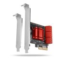 Axagon PCES-SA6 sąsajos plokštė / adapteris Vidinis SATA