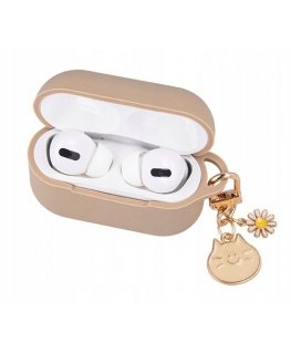 Чехол для Airpods Pro 2 кармель с подвеской