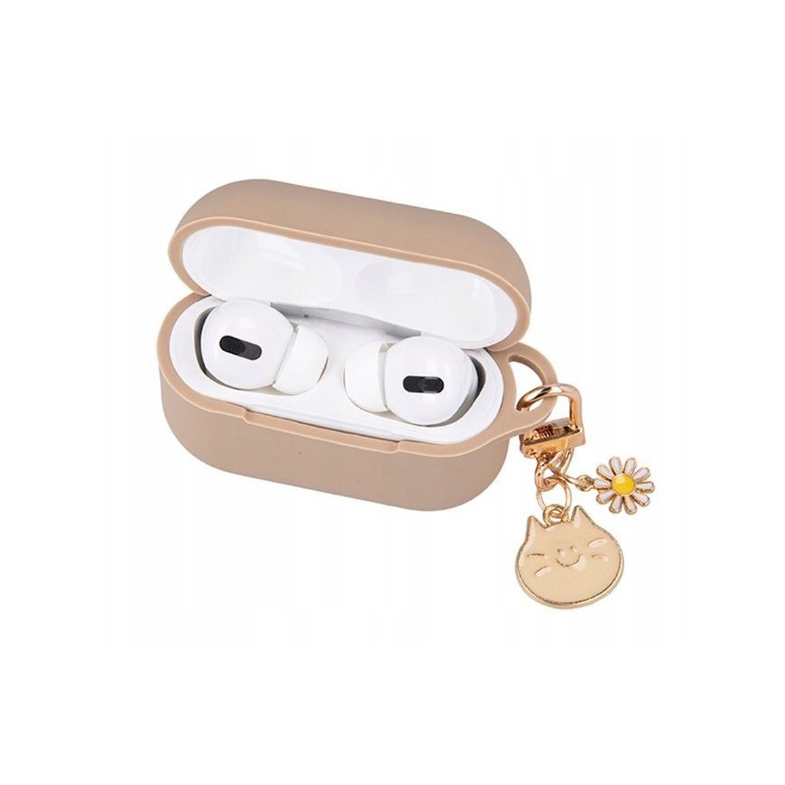 Case for Airpods Pro 2 carmel with pendant