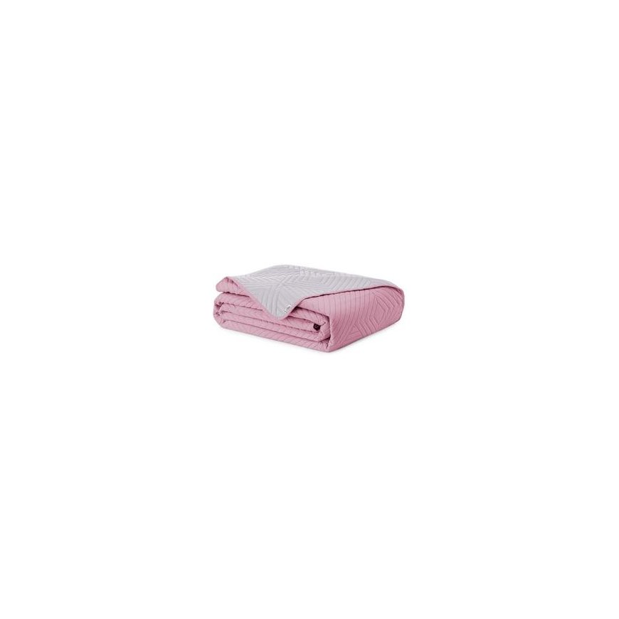 Reversible bedspread AmeliaHome SOFTA 220 x 240 cm, color: pink/gray – 2