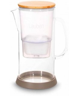Lauben glass water filter jug 32GW