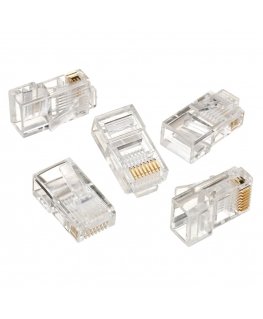 Gembird LC-8P8C-001/10 коннектор RJ-45 Прозрачный
