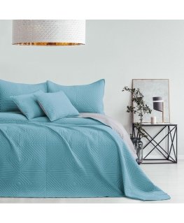 Soft blanket SOFTA blue made of simple fabric type - microfiber textile 170x210 AmeliaHome