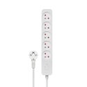 Savio Power strip 5 sockets 5m white LZ-10 5 AC-pistorasia(a) Tyyppi C Valkoinen Savio Power strip 5 sockets 5m white LZ-10 5 AC-pistorasia(a) Tyyppi C Valkoinen