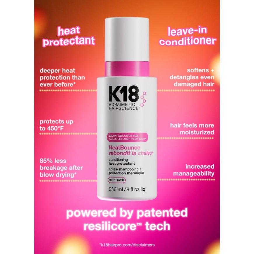 K18 HeatBounce -lämpösuojatuote 236 ml – 2