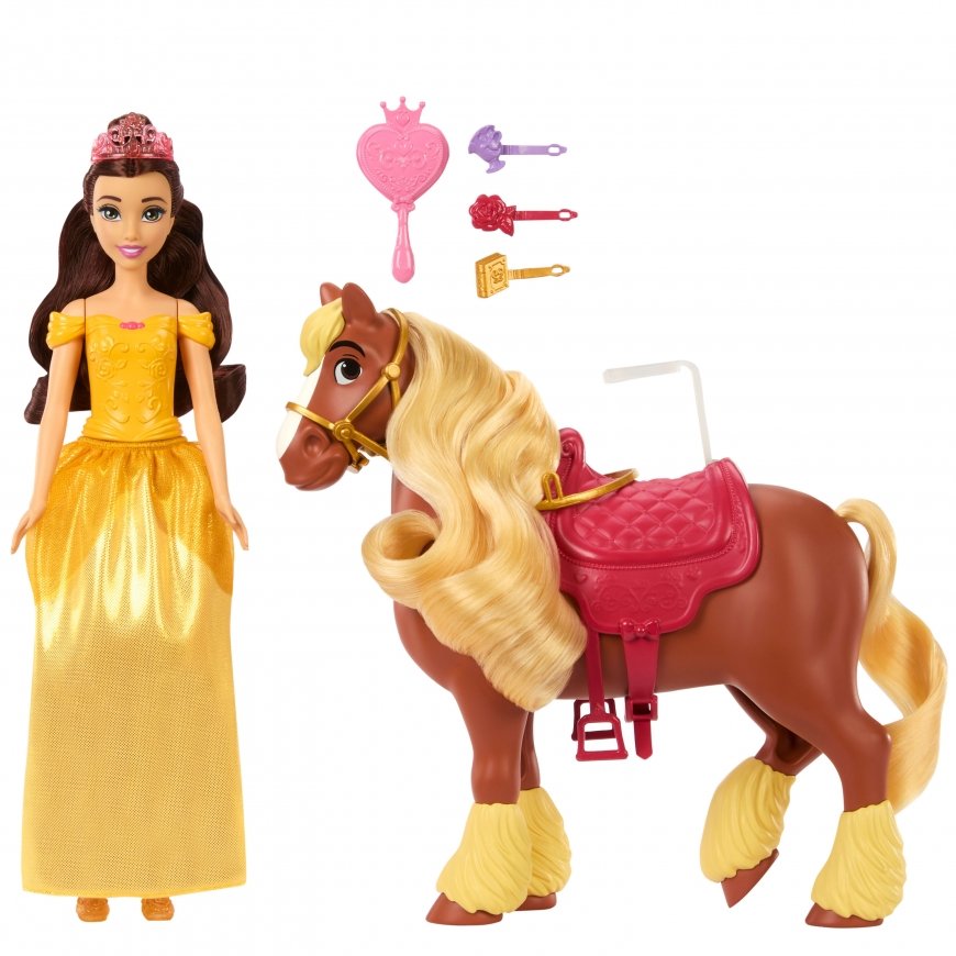 Disney Princess Belle & Philippe Doll & Horse – 5