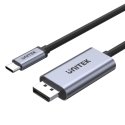 UNITEK V1409A kabeļu spraudņu pāreja USB-C DisplayPort Melns, Pelēks