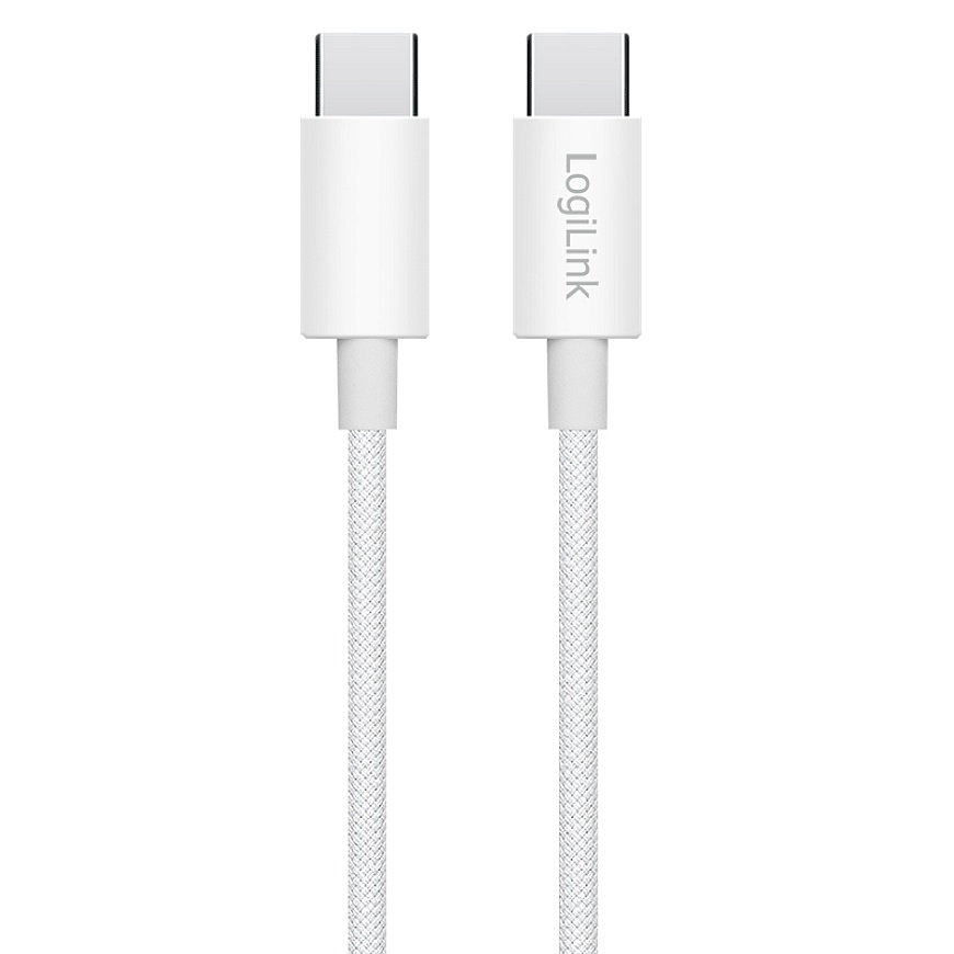 LogiLink CU0341 USB-kaabel USB 2.0 1 m USB C Valge – 2