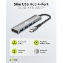 Goobay 76562 Slim 4-Port USB Hub, USB-C to USB-C™/USB-A, 5 Goobay 76562 Slim 4-Port USB Hub, USB-C to USB-C™/USB-A, 5