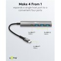 Goobay 76562 Slim 4-port USB hub, USB-C į USB-C™/USB-A, 5 Goobay 76562 Slim 4-port USB hub, USB-C į USB-C™/USB-A, 5