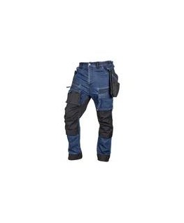 Neo Tools teksased tööpüksid, tugevdatud Cordura kangaga, eemaldatavad taskud kotikestele, tumesinine, XS suurus