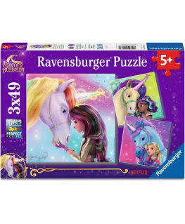 Ravensburger-palapeli 3x49 Päivä Unikarin Akatemia