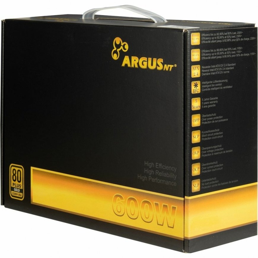 Inter-Tech Argus GPS-600 power supply unit 600 W 20+4 pin ATX ATX Black – 5