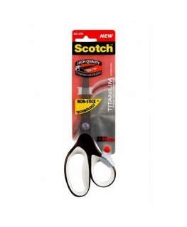 Scotch 1468TMX stationery/craft scissors Universal Straight cut Black, Stainless steel, White