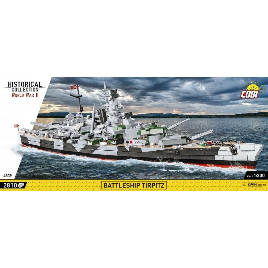 COBI COBI-4839 Sumažintas modelis Karinio laivo modelis Montavimo rinkinys 1:300 – 5